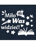 Miło Was widzieć- wycinanka z kartonu