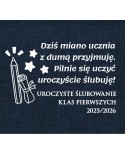 Uroczyste ślubowanie klas pierwszych- wycinanka z kartonu