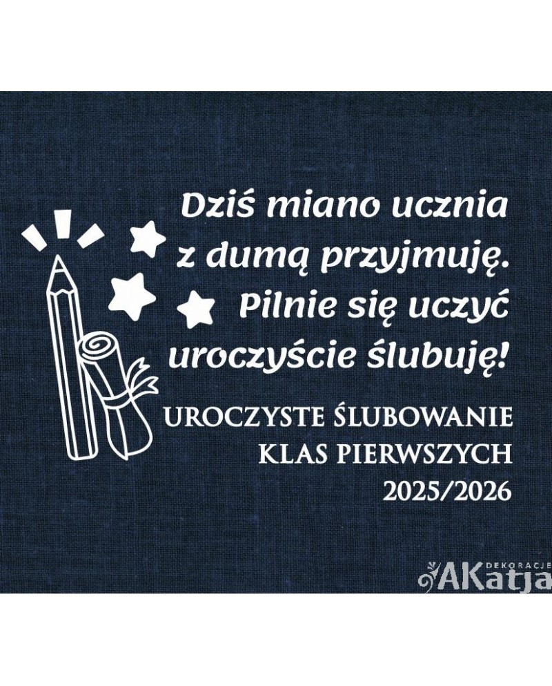 Uroczyste ślubowanie klas pierwszych- wycinanka z kartonu