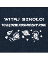 To będzie kosmiczny rok!- wycinanka z kartonu