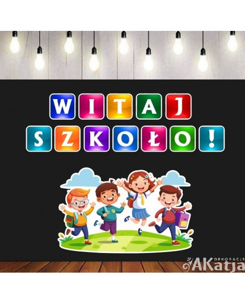 Witaj szkoło!- zestaw dekoracji do gazetek szkolnych