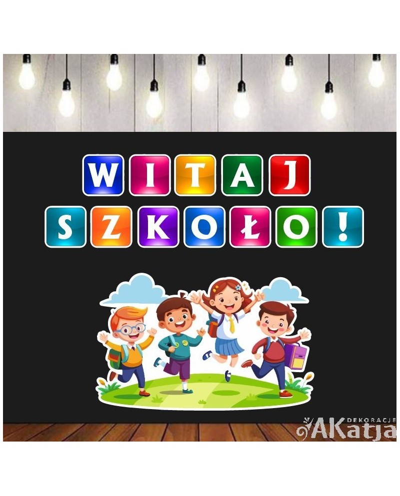 Witaj szkoło!- zestaw dekoracji do gazetek szkolnych