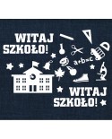 Witaj szkoło!- wycinanka z kartonu