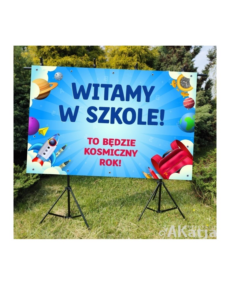 To będzie kosmiczny rok - baner na rozpoczęcie roku szkolnego