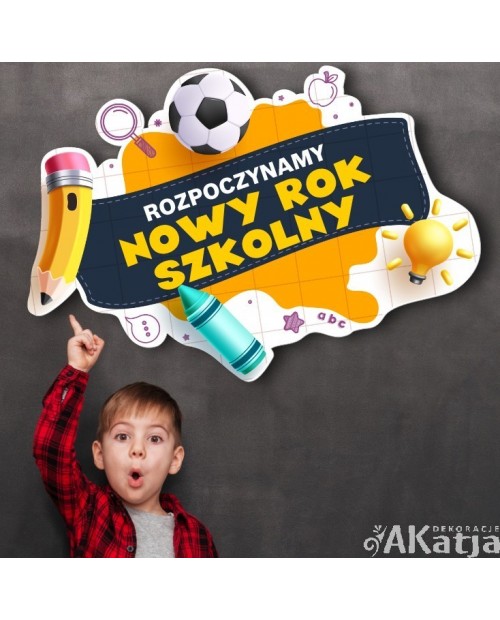 Rozpoczynamy nowy rok szkolny - zestaw dekoracji do gazetek szkolnych