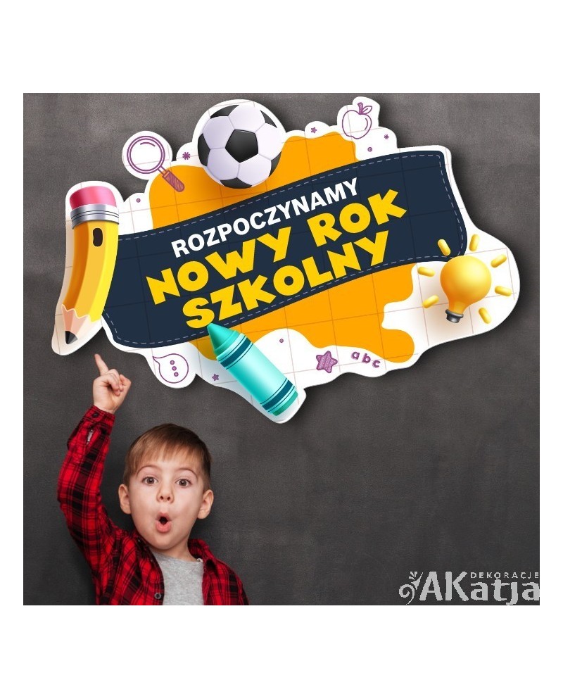 Rozpoczynamy nowy rok szkolny - zestaw dekoracji do gazetek szkolnych