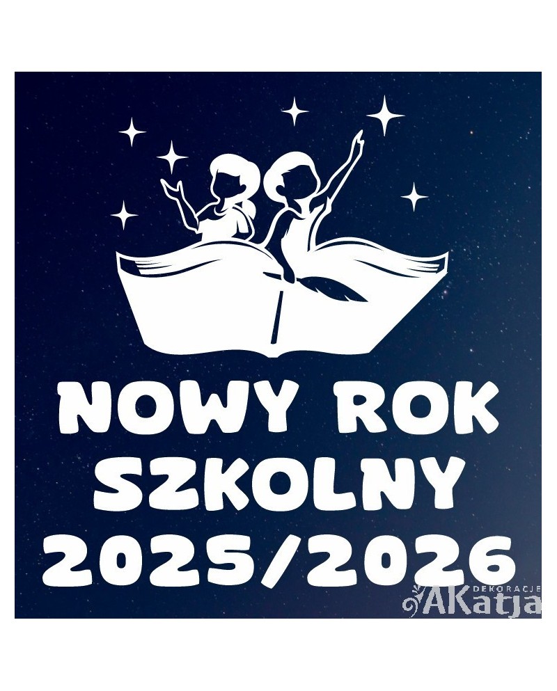 Nowy rok szkolny - wycinanka z kartonu