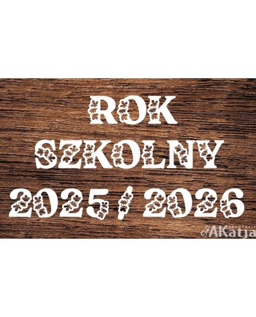 Zestaw: Napis Rok Szkolny