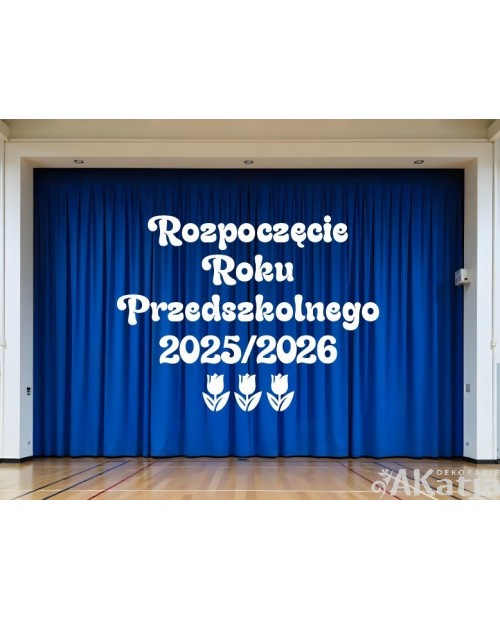 Rozpoczęcie Roku Przedszkolnego - wycinanka z kartonu