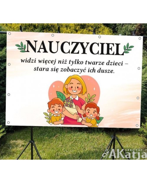 Nauczyciel widzi więcej... - baner na dzień nauczyciela