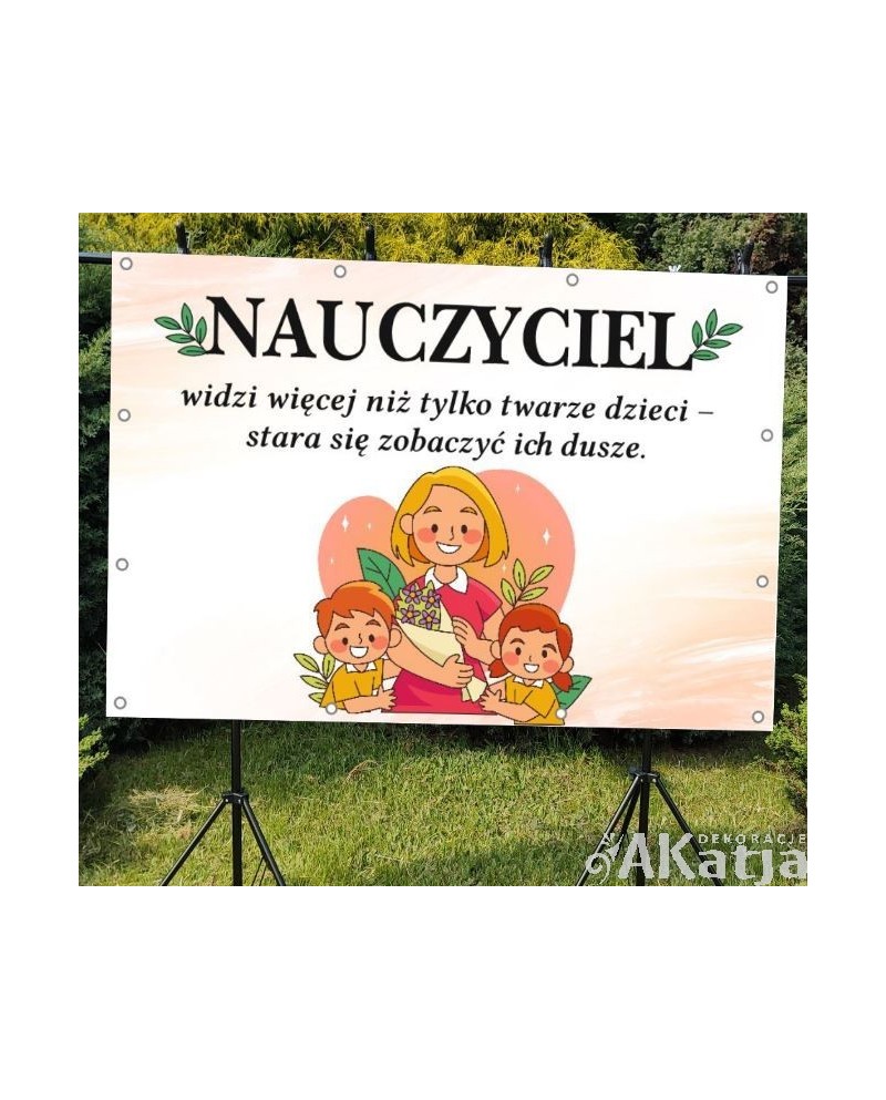 Nauczyciel widzi więcej... - baner na dzień nauczyciela