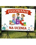 Pasowanie na ucznia - baner do szkoły i przedszkola