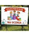 Pasowanie na ucznia - baner do szkoły i przedszkola