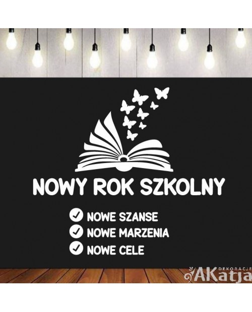 Nowy Rok Szkolny- wycinanka z kartonu