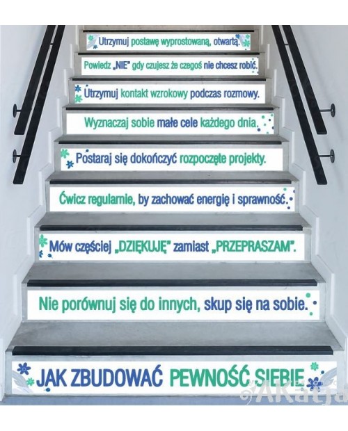 Naklejki na schody: Jak zbudować pewność siebie