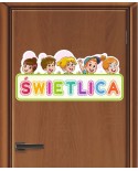 Świetlica- kolorowa naklejka do świetlicy szkolnej