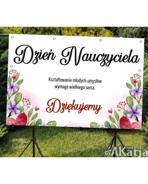 Dzień Nauczyciela - baner do szkoły i przedszkola