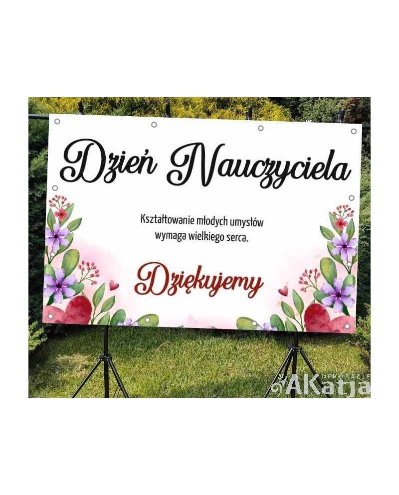 Dzień Nauczyciela - baner do szkoły i przedszkola