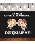 Za trud, za serce,za uśmiech...- zestaw dekoracji do gazetek szkolnych