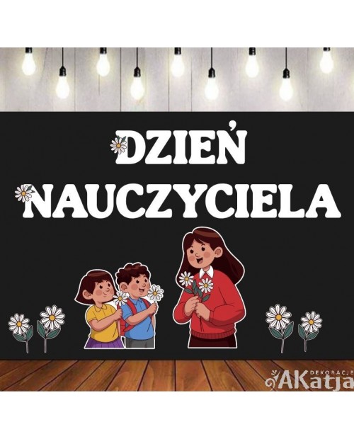 Dzień Nauczyciela- zestaw dekoracji do gazetek szkolnych