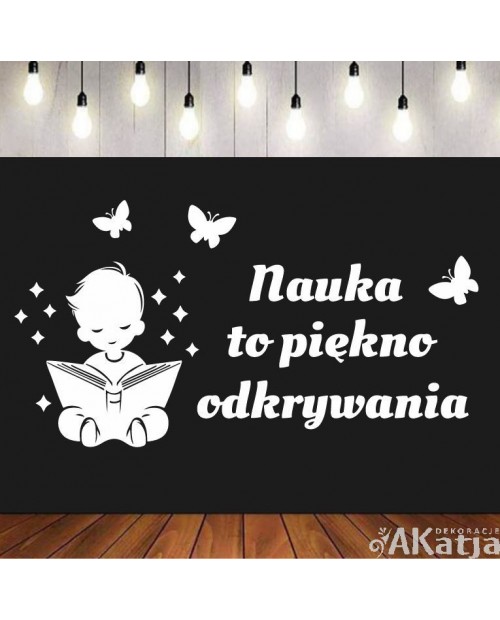 Nauka to piękno odkrywania - wycinanka z kartonu