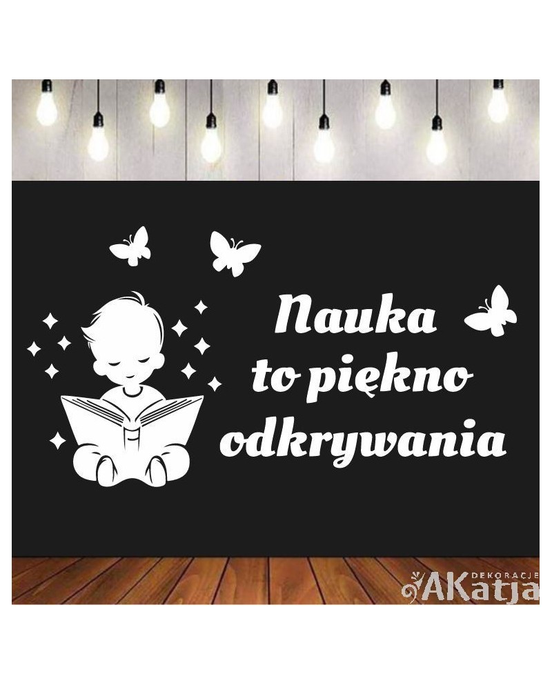 Nauka to piękno odkrywania - wycinanka z kartonu