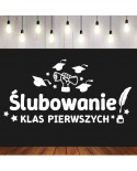Ślubowanie klas pierwszych- wycinanka z kartonu