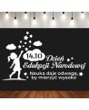 Nauka daje odwagę by mierzyć wysoko- wycinanka z kartonu