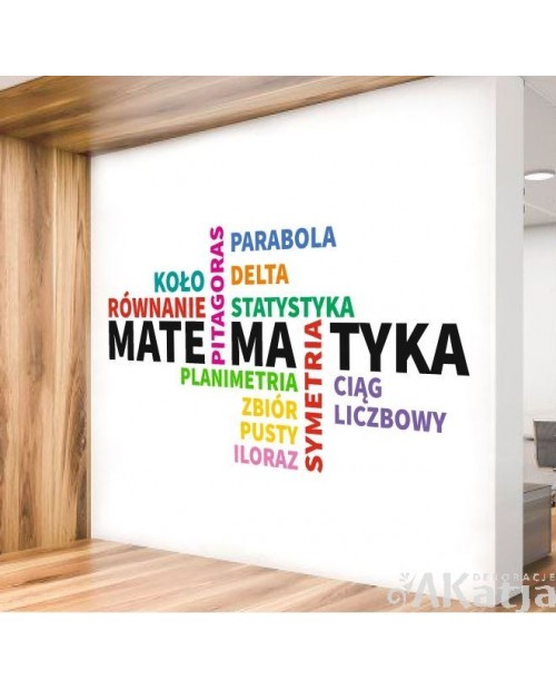 Matematyka- naklejka na ścianę
