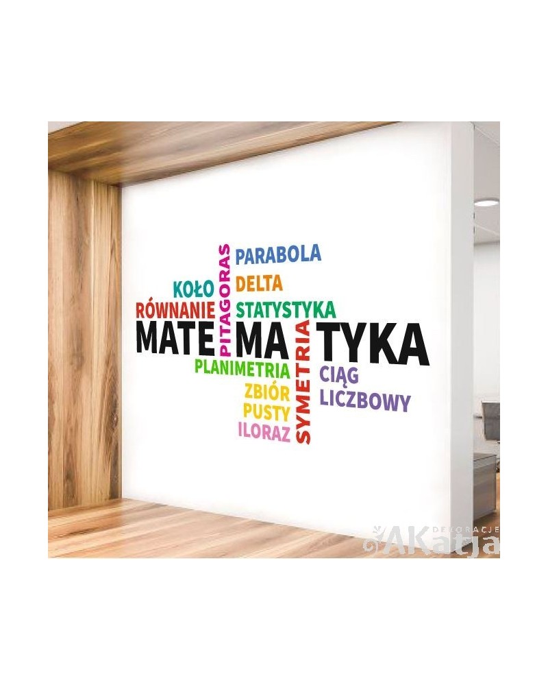Matematyka- naklejka na ścianę