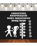 Uroczyste rozpoczęcie roku szkolnego- wycinanka z kartonu