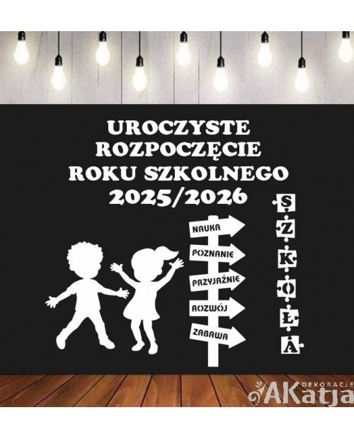 Uroczyste rozpoczęcie roku szkolnego- wycinanka z kartonu
