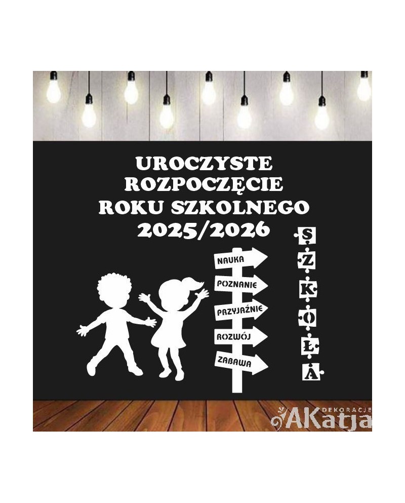 Uroczyste rozpoczęcie roku szkolnego- wycinanka z kartonu