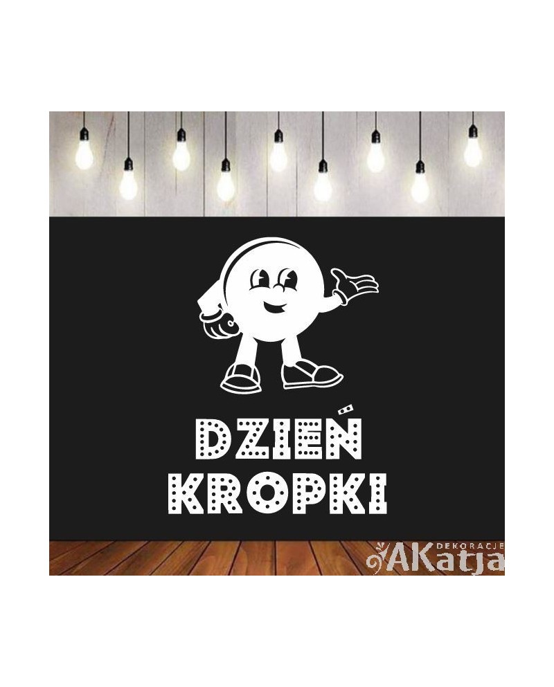 Dzień Kropki- wycinanka z kartonu