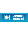 Zwrot naczyń- tabliczka