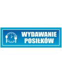 Wydawanie posiłków- tabliczka