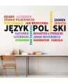 Język polski- naklejka na ścianę
