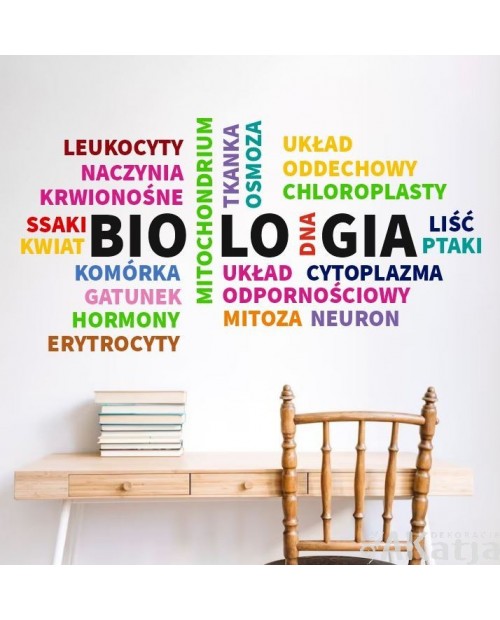 Biologia- naklejka na ścianę