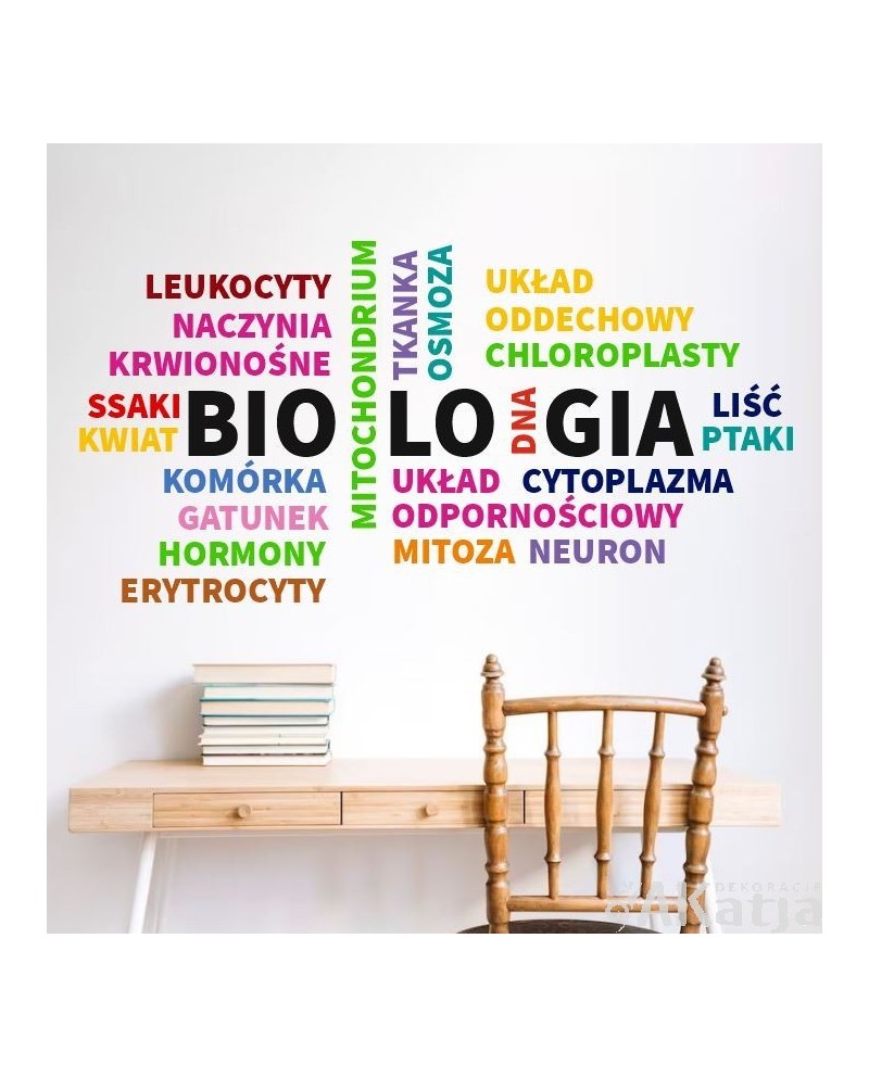 Biologia- naklejka na ścianę