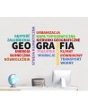 Geografia- naklejka na ścianę