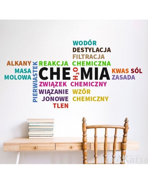 Chemia- naklejka na ścianę
