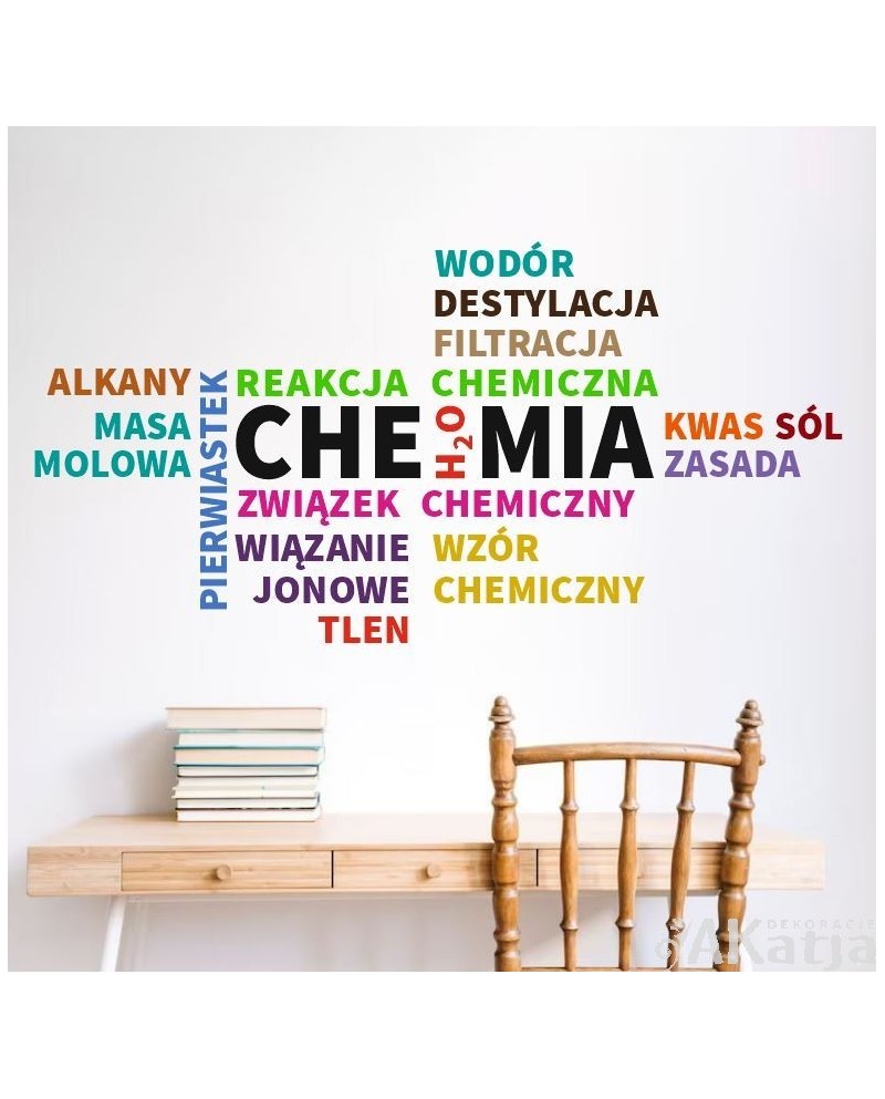Chemia- naklejka na ścianę