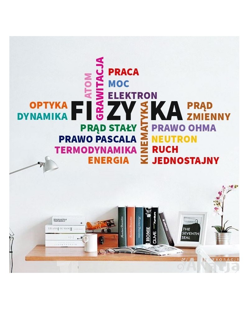 Fizyka- naklejka na ścianę