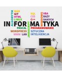 Informatyka- naklejka na ścianę