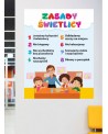 Zasady świetlicy- naklejka na ścianę