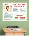 Nikt nie ma prawa- naklejka na ścianę
