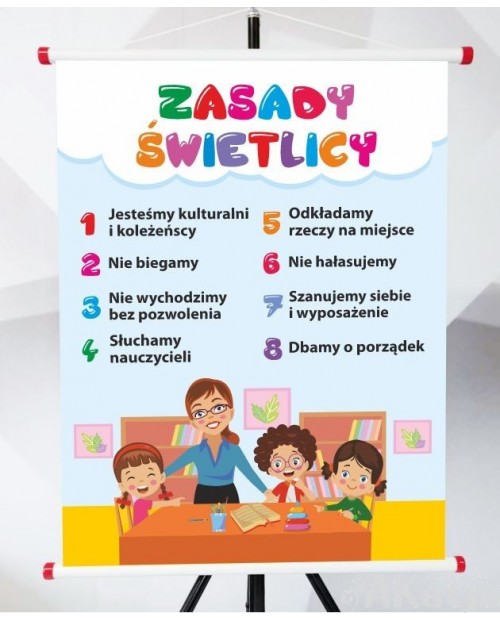 Plansza- Zasady świetlicy