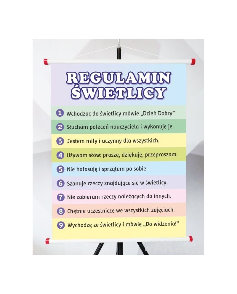 Plansza- Regulamin świetlicy
