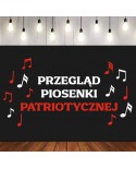 Przegląd piosenki patriotycznej- wycinanka z kartonu