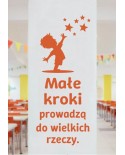 Małe kroki prowadzą do wielkich rzeczy- naklejka na ścianę